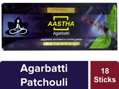 Patanjali Aastha Agarbatti Patchouli – 18 20G
