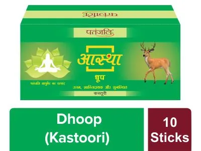 Patanjali Aastha Kasturi Dhoop -10 Stick 50G