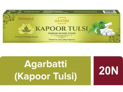 Patanjali Aastha Prem. Agarbatti Kapoor Tulsi-20 36G