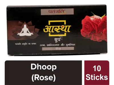 Patanjali Aastha Rose Dhoop -10 Stick 61G