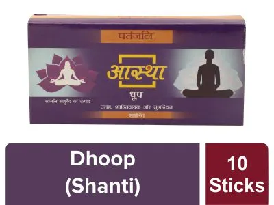 Patanjali Aastha Shanti Dhoop -10 Stick 50G