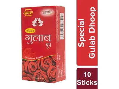 Patanjali Aastha Special Rose Dhoop -10 40G