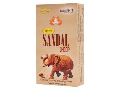Patanjali Aastha Special Sandal Dhoop -10 50G