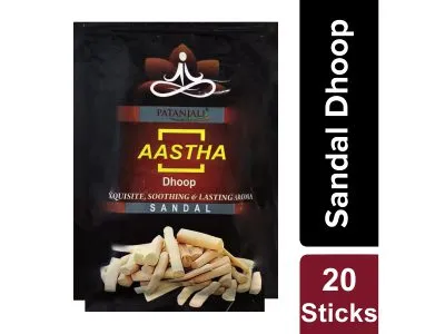 Patanjali Aastha Wet Dhoop Sandal (P) 140G