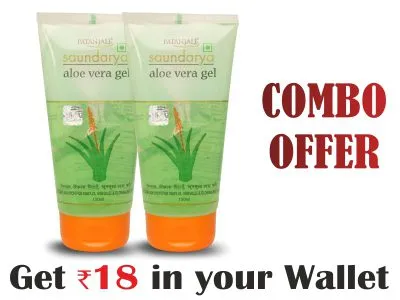 Patanjali Aloevera Gel Combo For Face, 300Ml