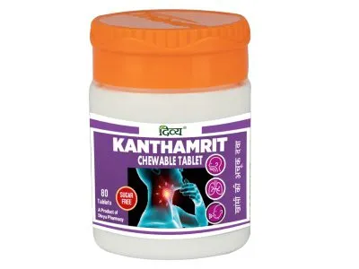 Patanjali Divya Kanthamrit Chewable Tablet 80 10G