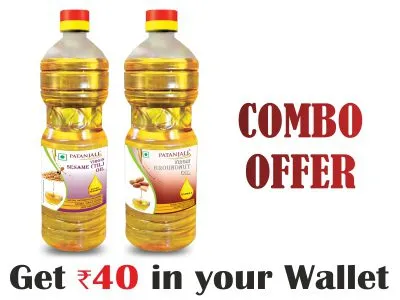 Patanjali Healthy Cooking Oil Combo- Sesame 2Ltr