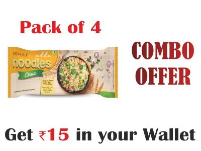 Patanjali Pack Of 4- Atta Noodles 960G