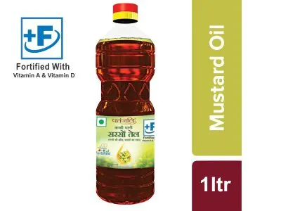 Patanjali Kachi Ghani Mustard Oil 1Ltr