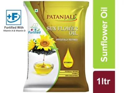 Patanjali Sunflower Oil (Pouch) 1Ltr