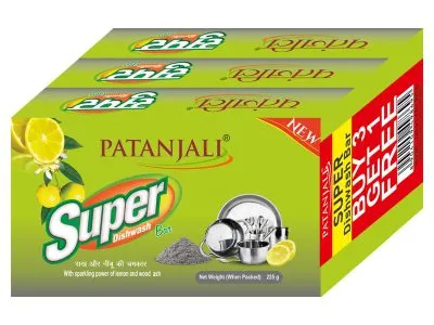 Patanjali Super Dish Wash Bar-225 225G