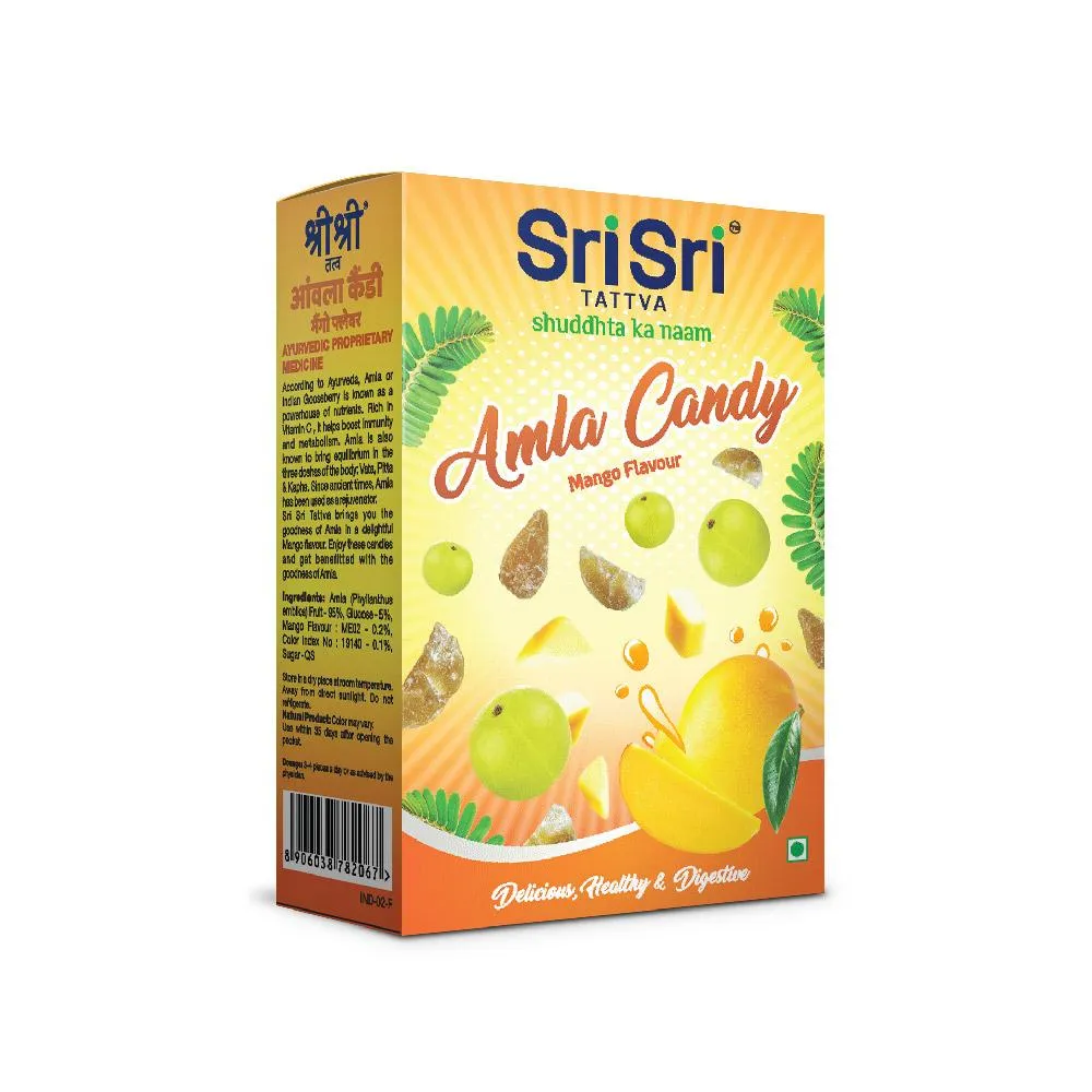 Sri Sri Tattva Amla Candy – Mango Flavoured – Delicious Healthy and Digestive, 400g