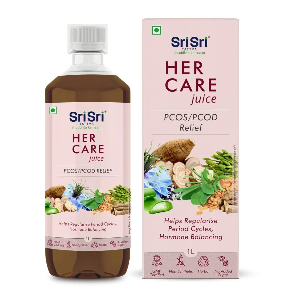 Sri Sri Tattva Her Care Juice – PCOS – PCOD Relief, 1L