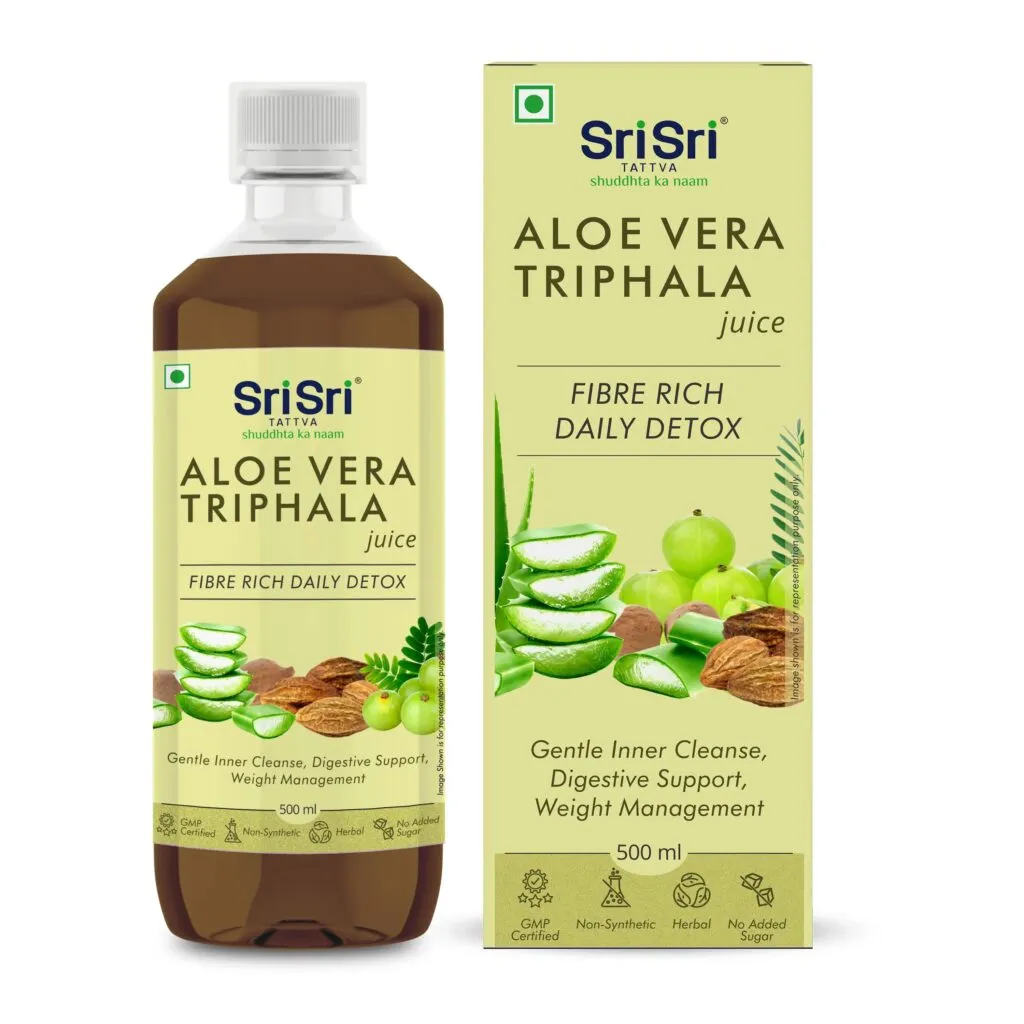 Sri Sri Tattva Aloe Vera Triphala Juice – No Added Sugar, 500ml