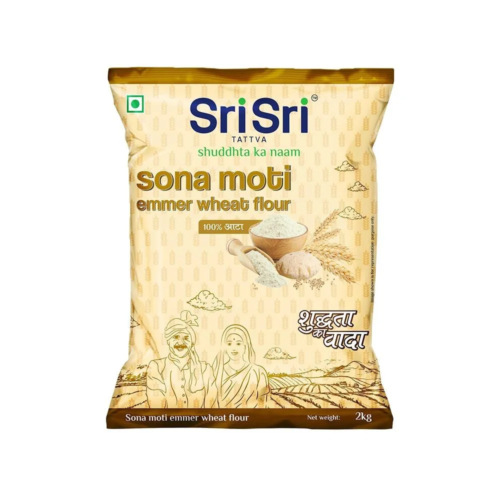 Sri Sri Tattva Sona Moti Emmer Wheat Flour, 2kg