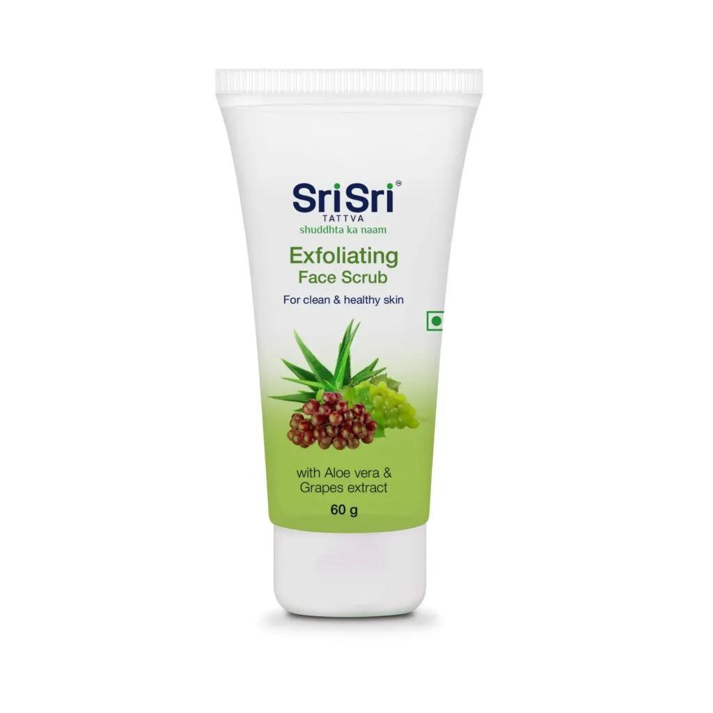 Sri Sri Tattva Exfoliating Face Scrub – For Clean and Healthy Skin, 60g