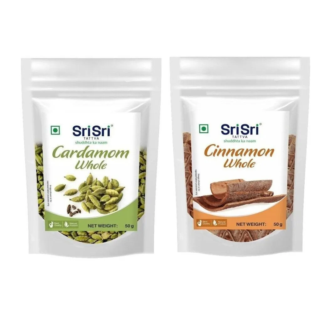 Sri Sri Tattva Cardamom and Cinnamon Combo