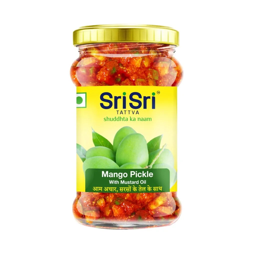 Sri Sri Tattva Mango Pickle – Mustard Oil, 300g