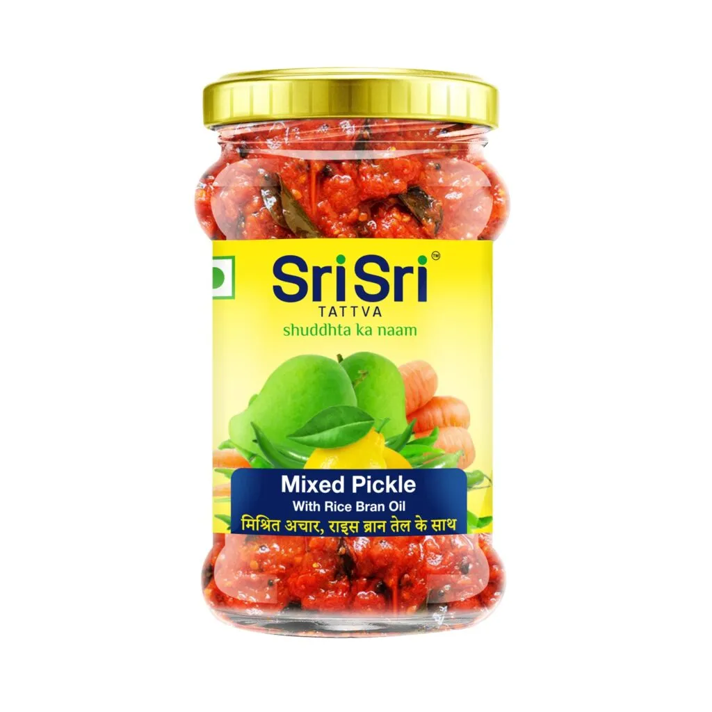 Sri Sri Tattva Mixed Pickle – Rice Bran Oil, 300g