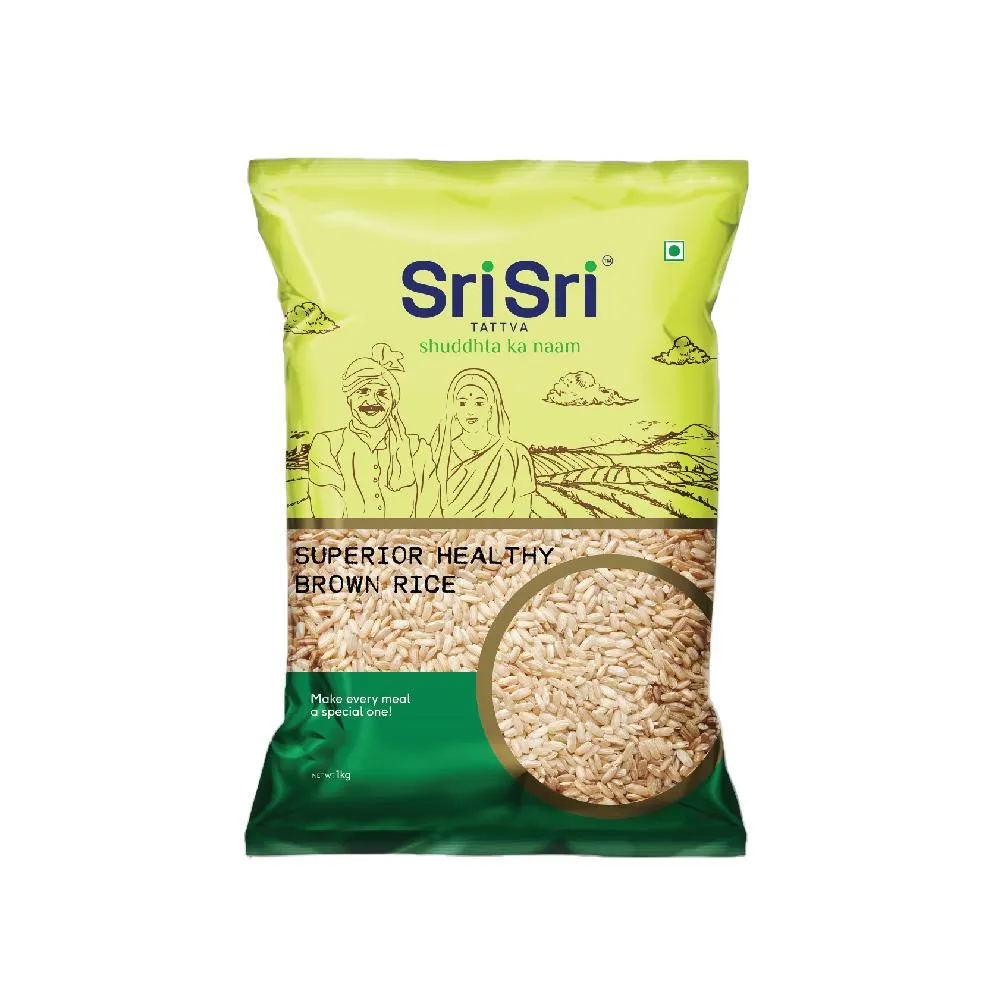 Sri Sri Tattva Brown Rice – Superior Healthy Brown Rice, 1Kg
