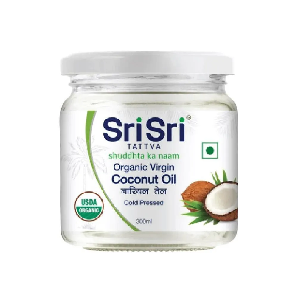 Sri Sri Tattva Organic Virgin Coconut Oil – Cold Pressed, 300ml