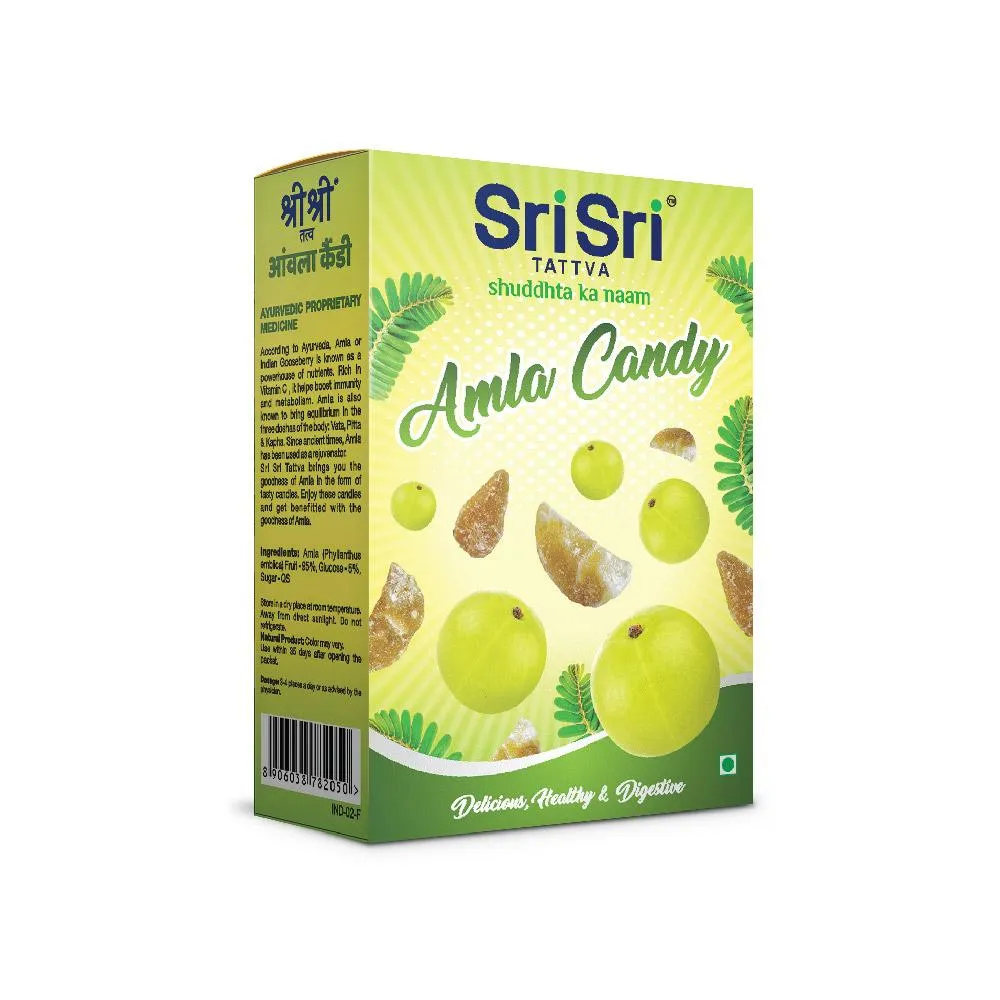 Sri Sri Tattva Amla Candy – Plain Flavoured – Delicious Healthy and Digestive, 400g