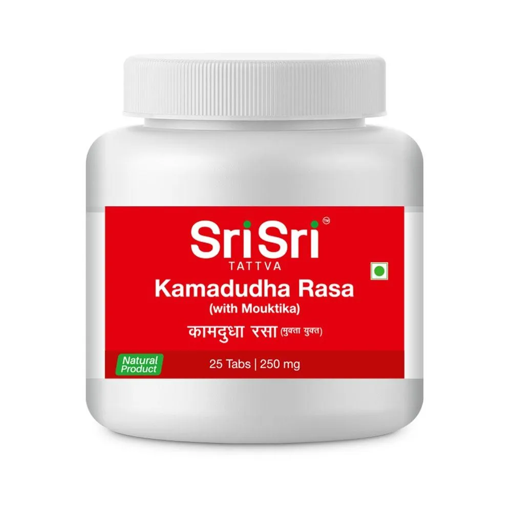 Sri Sri Tattva Kamadudha Rasa – Gastritis and Hyperacidity disorders, 25 Tabs , 250mg