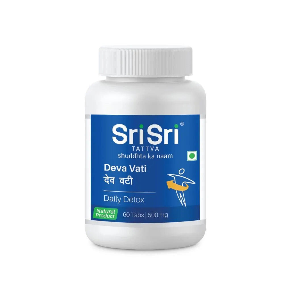 Sri Sri Tattva Deva Vati – Daily Detox, 60 Tabs , 500mg
