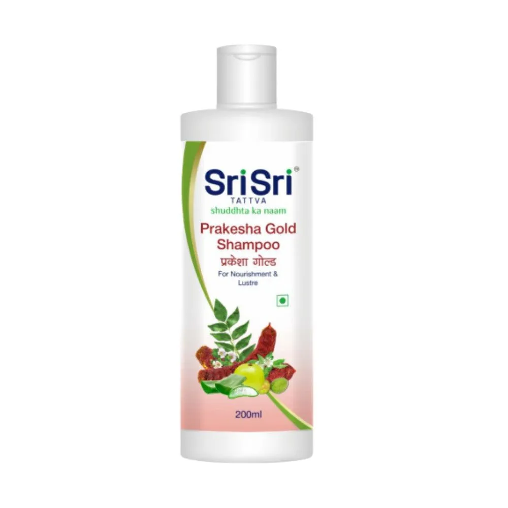 Sri Sri Tattva Prakesha Gold Shampoo – For Nourishment and Lustre, 200ml