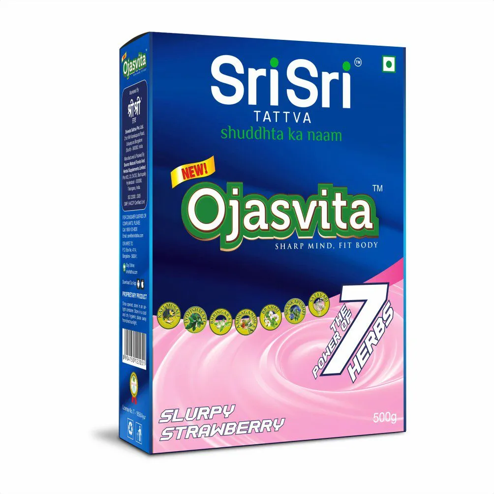 Sri Sri Tattva Strawberry Ojasvita – Sharp Mind and Fit Body, 500g