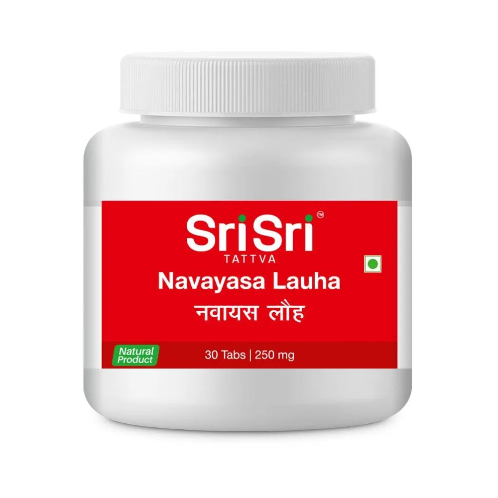 Sri Sri Tattva Navayasa Lauha – Effective in Jaundice, Worms and Anaemia,30 Tabs , 250mg