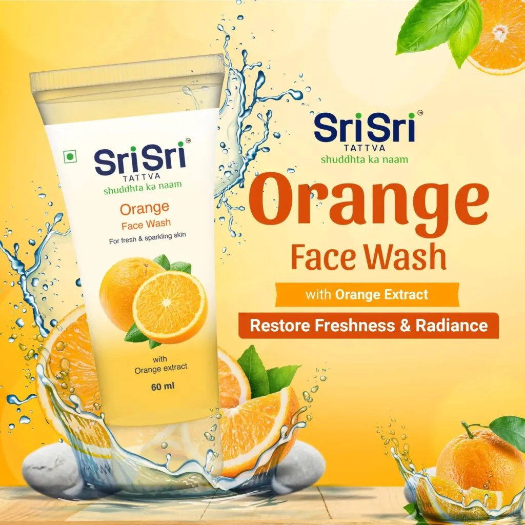 Sri Sri Tattva Orange Face Wash – Feel of Freshness, 60ml