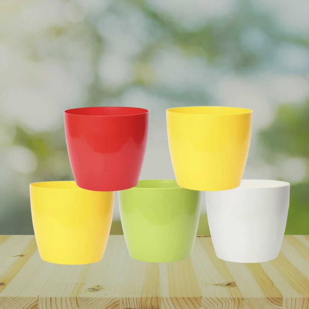 4Inch Rounda Pot Set Of (05)