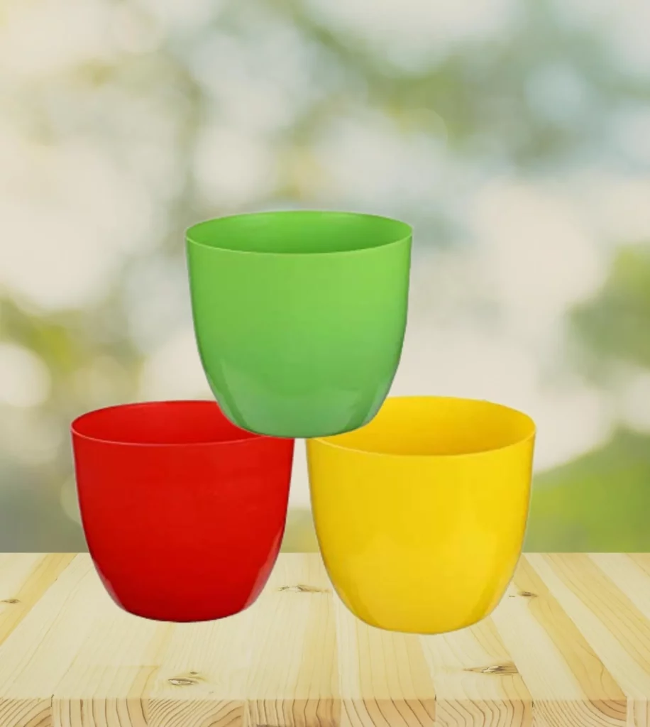 5Inch Rounda Pots Set Of (03)