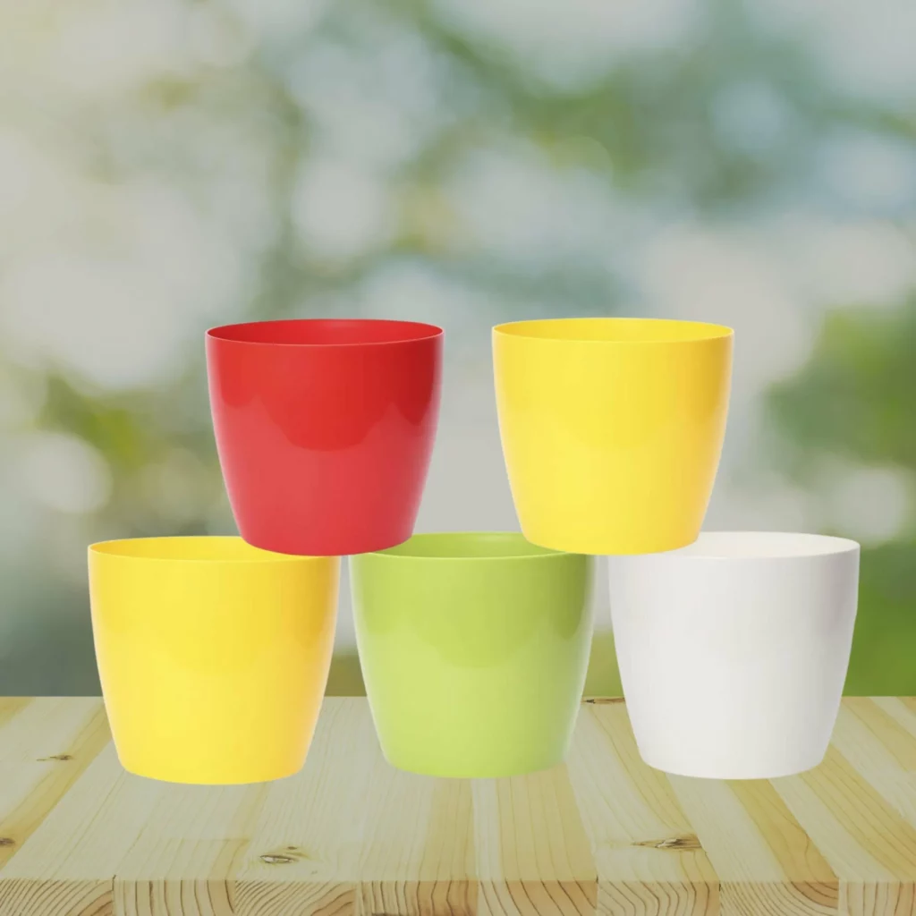 5Inch Rounda Pots Set Of (05)
