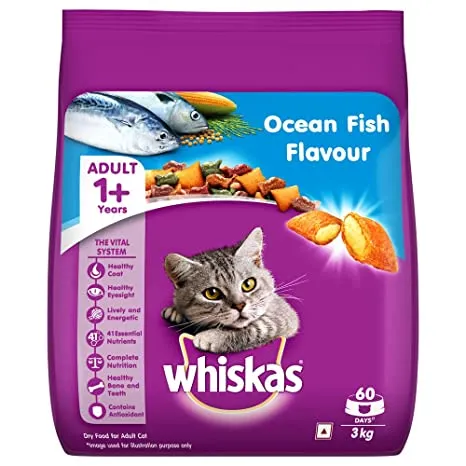 Whiskas   Ocean Fish Flavour   Cat Dry Food Adult Cat 80g
