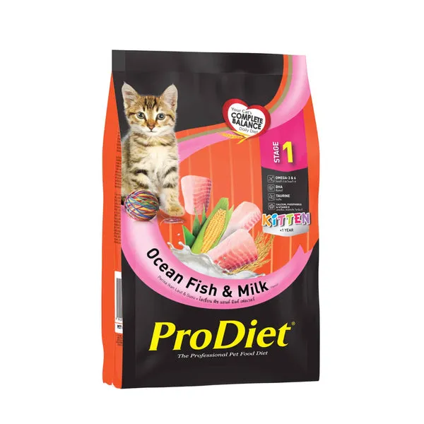 Prodiet Kitten Ocean Fish  and  Milk Food Adult Cat 500g