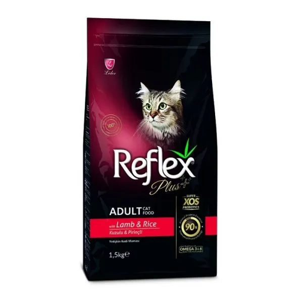 Reflex Plus Adult Cat Food With Lamb  and  Rice Formula Adult Cat 1.5kg