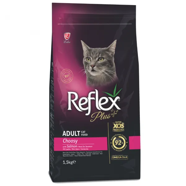 Reflex Plus Choosy Salmon Flavour Adult Cat Food Adult Cat 1.5kg