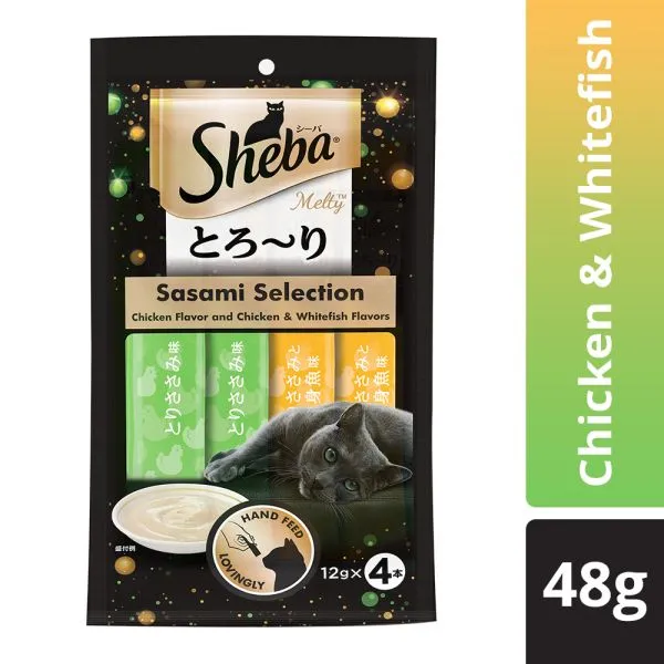 Sheba Sasami Selection Chicken  and  Whitefish Flavors Adult Cat 48g
