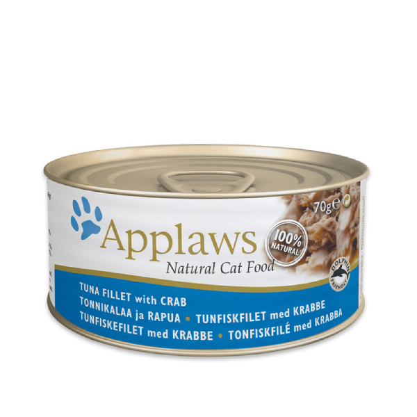 Applaws Tuna Fillet With Crab Cat Tin Pack Of 24 Adult Cat Pack of 24