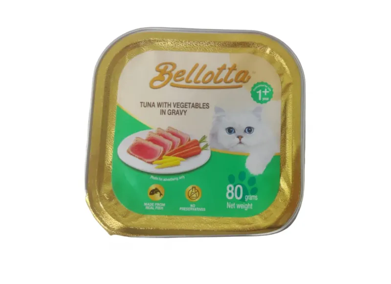 Bellotta – Tuna With Vegetables In Gravy Cup Adult Cat 80g