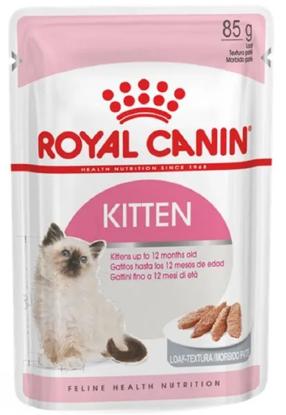Royal Canin Kitten Loaf Mousse Pate   Pouch   Adult Cat 85g