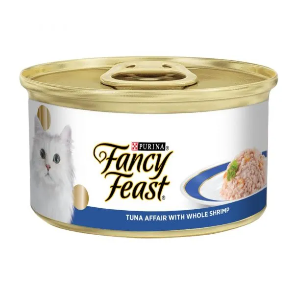 Fancy Feast Tuna Affair With Whole Shrimp Tin Adult Cat 85g