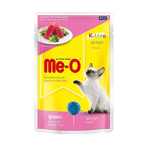 MeO Kitten Tuna   Pouch   pack of 12 Adult Cat Pack of 12