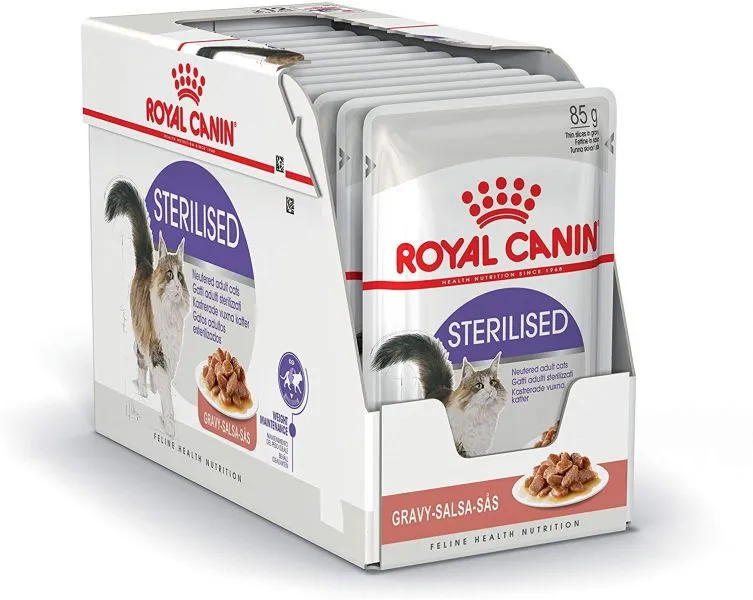 Royal Canin Sterilised Gravy Salsa Sas   Pouch   pack of 12 Adult Cat Pack of 12