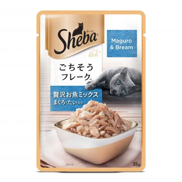 Sheba Maguro  and  Bream –   Pouch   – Pack of 24 Adult Cat Pack of 24