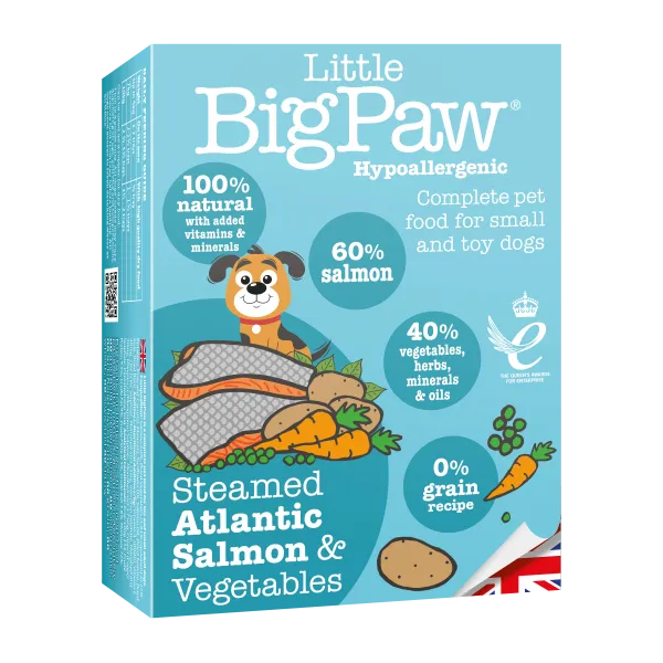 Little Big Paw Steamed Atlantic Salmon  and  Vegetable Dinner Cup Adult Dog 150g