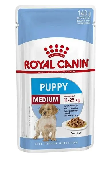 Royal Canin Medium Puppy Gravy Salsa  Pouch  Puppy 140g