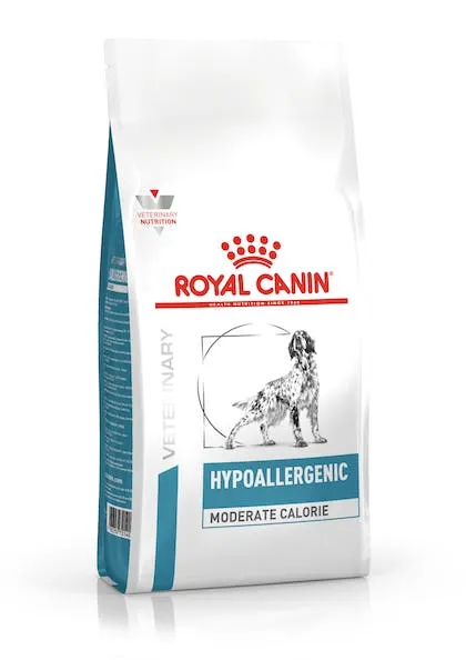 Royal Canin Hypoallergenic Moderate Calorie Dog Food Adult Dog 1.5kg